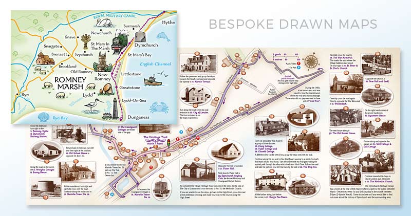 Bespoke Drawn Maps