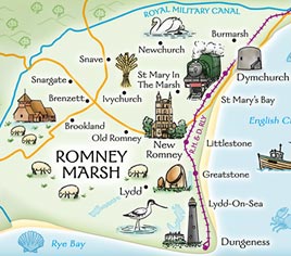 Map of Romney Marsh