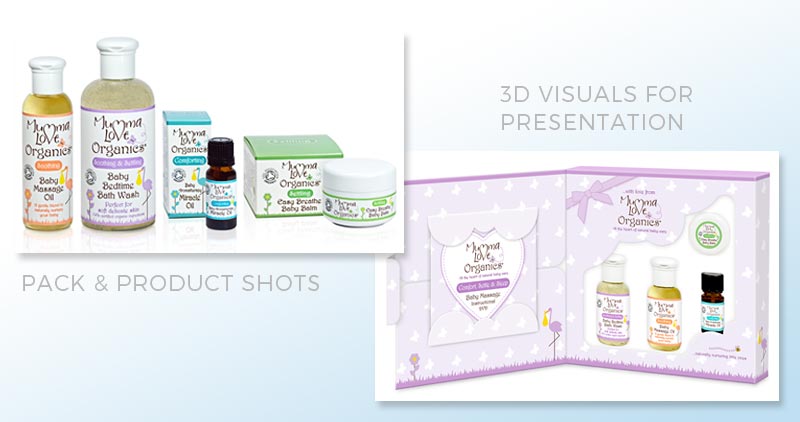 Pack & Product Shots, 3D Visuals for Presentation